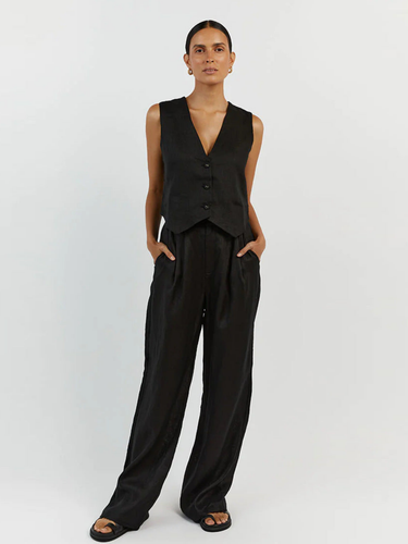 Drune | Stil Leinen Weste & Hose Set