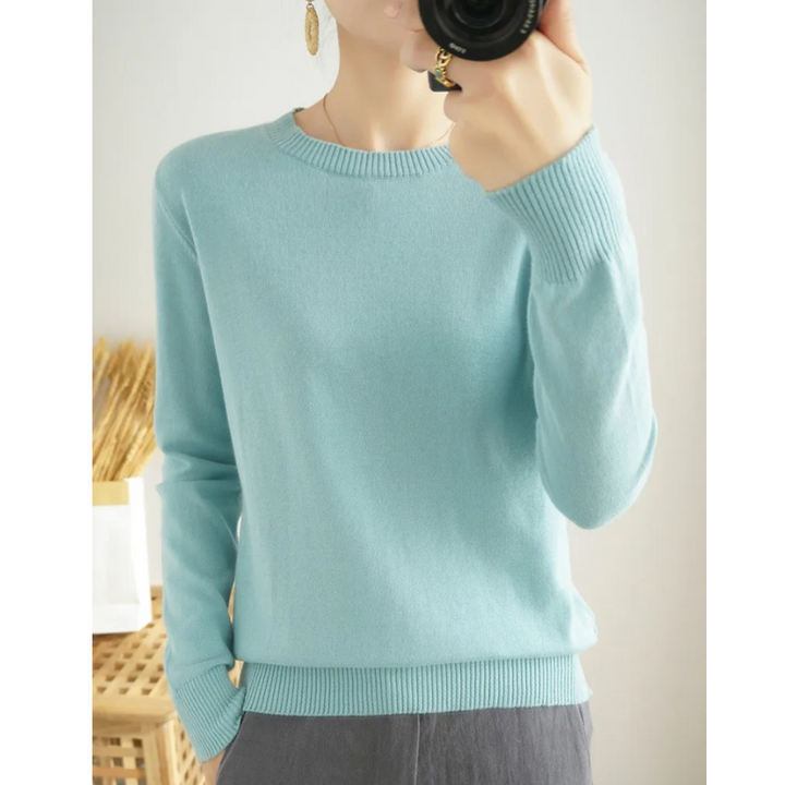 Drune | Cashmere Pullover Damen Klassischer Rundhals, Weich & Atmungsaktiv