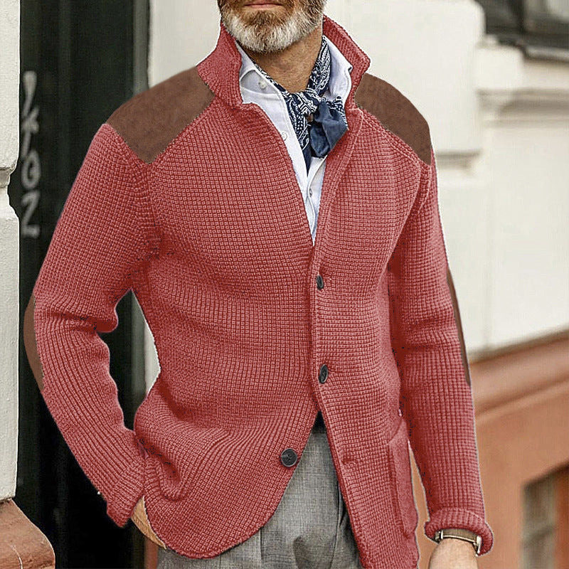 Drune | Strickjacke mit Stehkragen