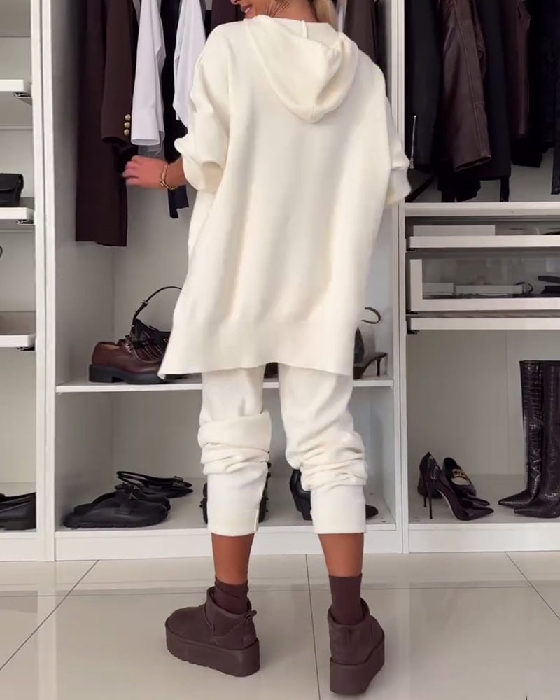 Drune | Satz Einfarbiger Pullover und Hose