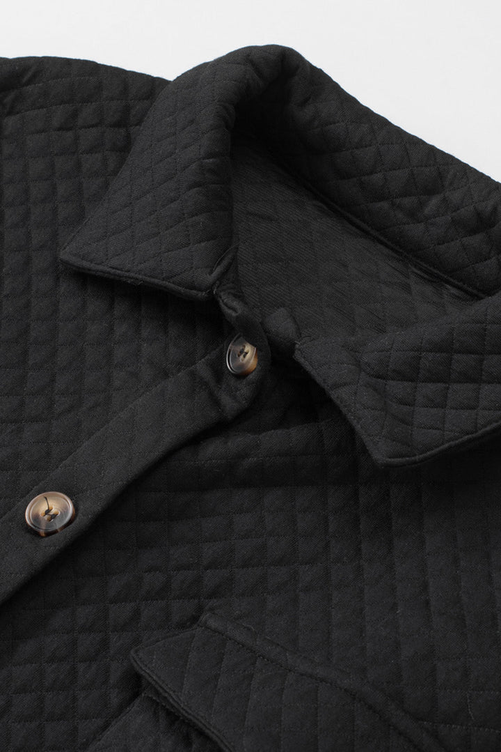 Drune | Leichtgewicht Gesteppte Hemdjacke Polyester Komfort und Stil