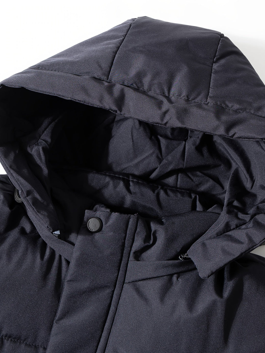 Drune | Winterjacke mit Kapuze - Warme, Winddichte & Wasserdichte Steppjacke mit Reißverschluss und Taschen