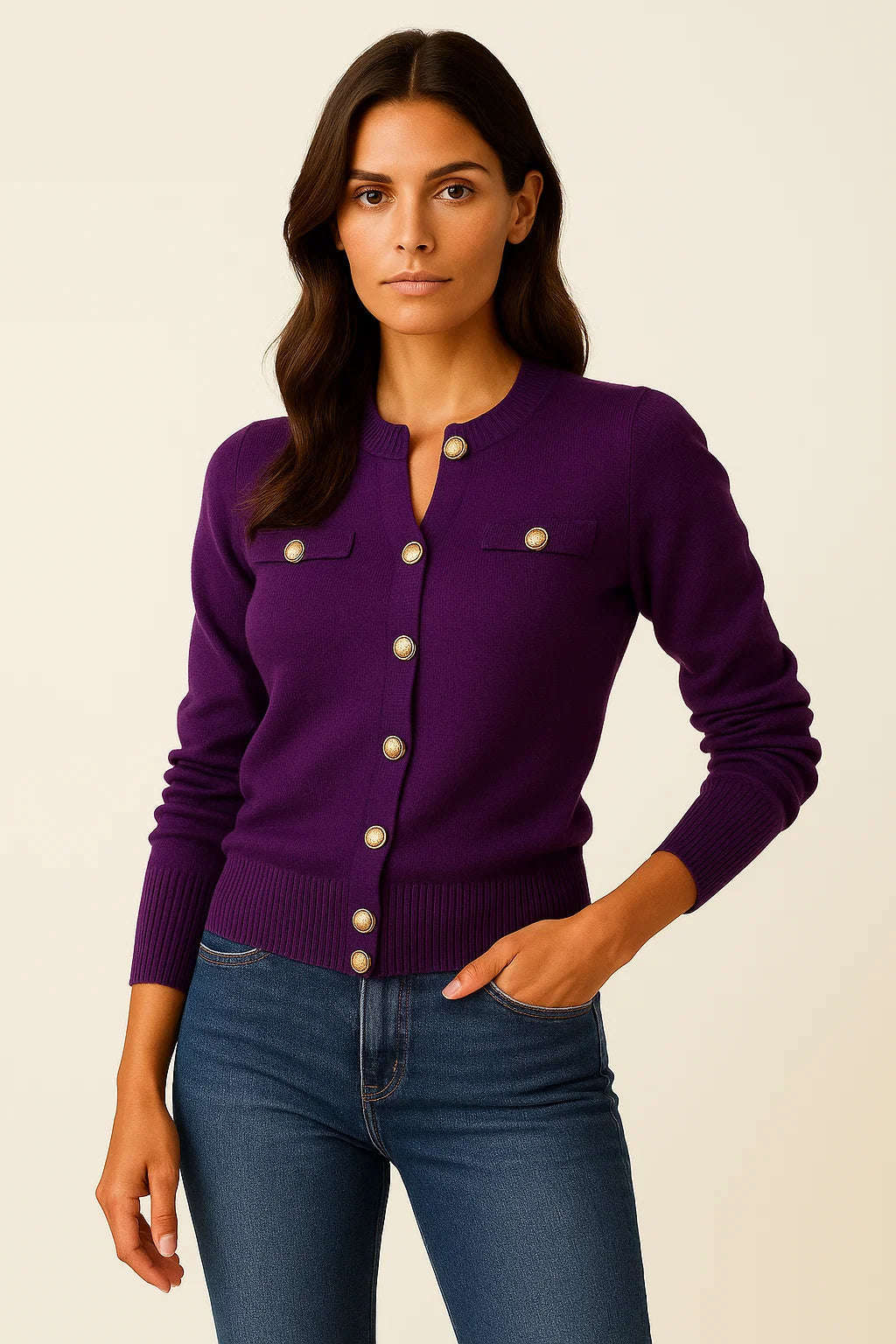 Drune | Modern, comfortable cardigan with long sleeves