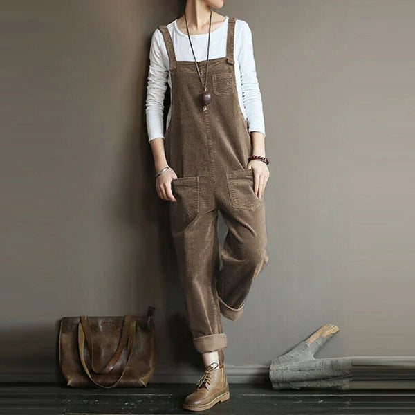 Drune | Lässiger Cord Jumpsuit Design
