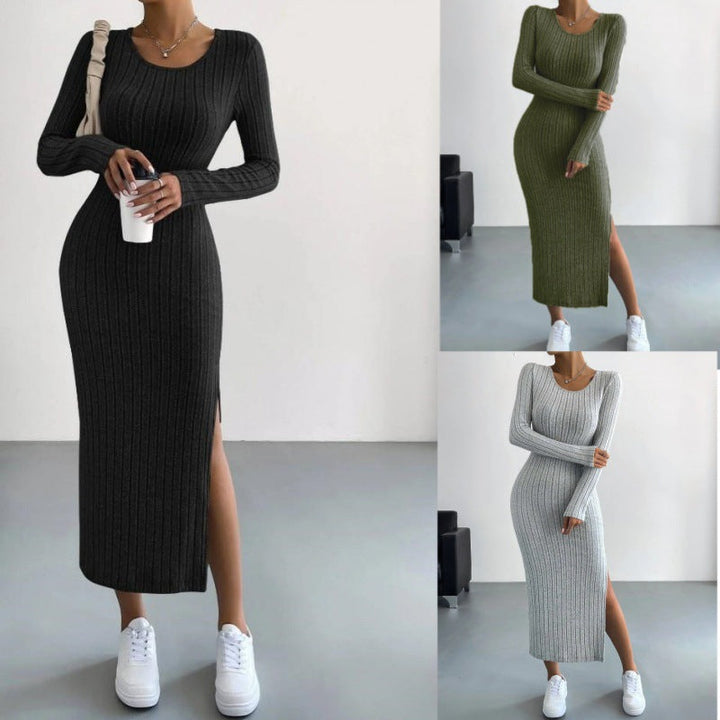 Drune | Gestricktes langes Kleid für Frauen