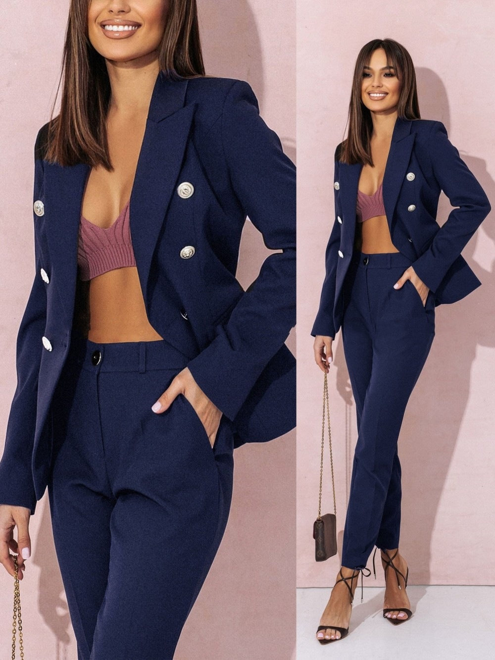Drune | Elegante Blazer und Hosen Set