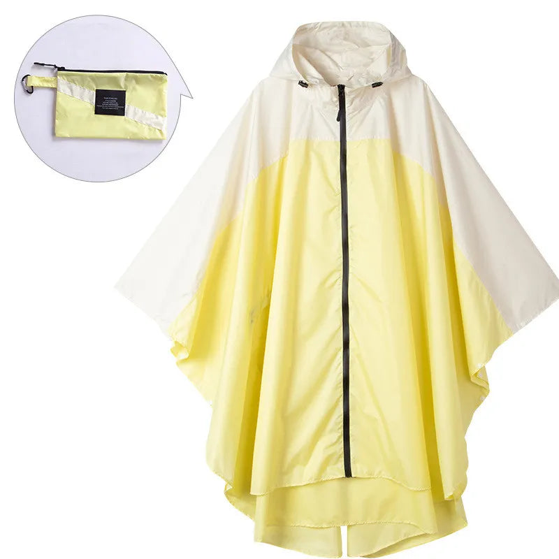 Drune | Tragbarer Unisex wasserdichter Poncho mit Kapuze
