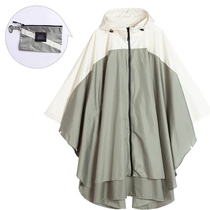 Drune | Tragbare Unisex wasserdichte Poncho mit Kapuze