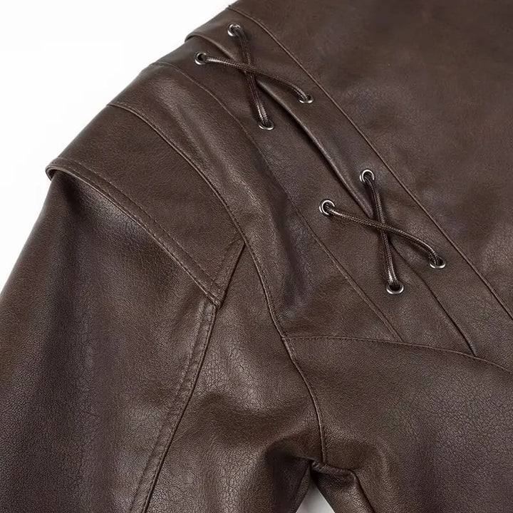 Drune | Damenjacke Vintage V-Ausschnitt