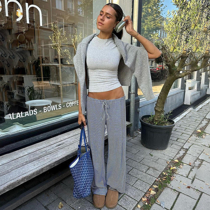 Drune | Coole Gestreifte Hose Für Einen Frischen Look