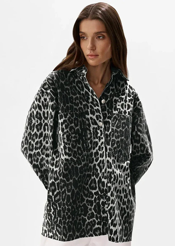 Drune | Print Baumwoll Oversized Jacke