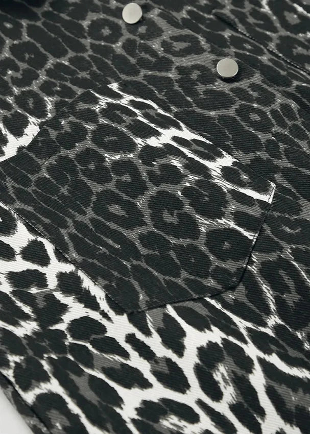 Drune | Print Baumwoll Oversized Jacke