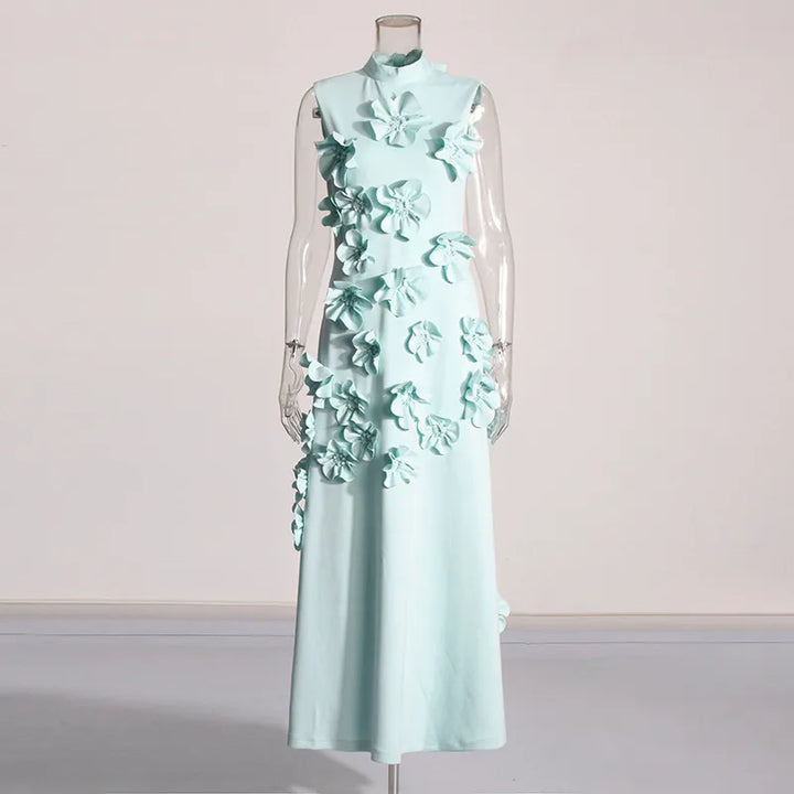 Drune | Langes Rosa Kleid Mit Blumen