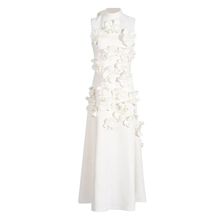 Drune | Langes Rosa Kleid Mit Blumen