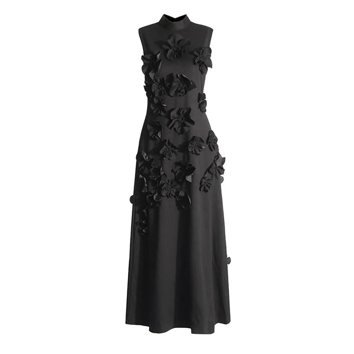 Drune | Langes Rosa Kleid Mit Blumen