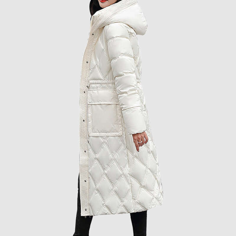 Drune | Damen gepolsterte Kapuzen Winterjacke