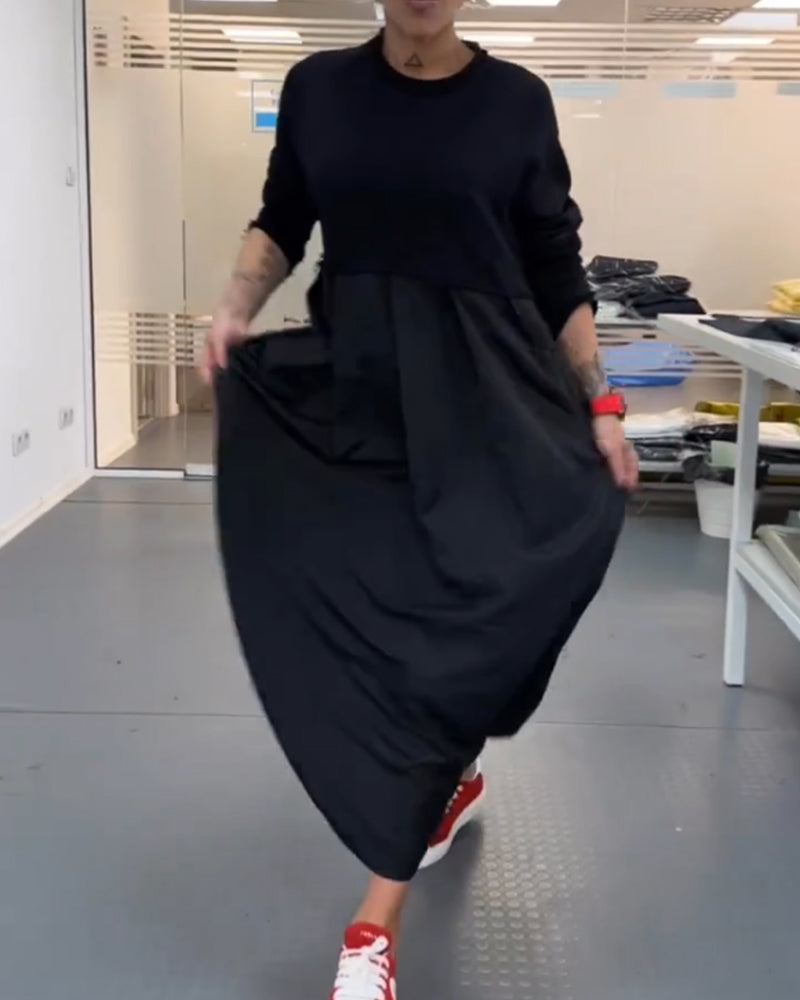 Drune | In Uni Farbe Freizeitkleid