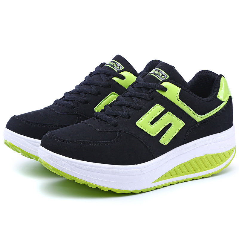 Damen nan Balance-Walking-Sneaker mit ergonomischer Wippsohle und entlastender Mittelsohle Drune
