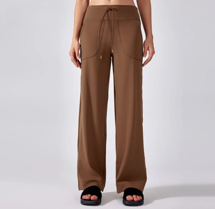 Drune | Hochelastische Yoga-Sporthose mit Kordelzug