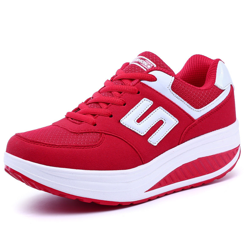 Damen nan Balance-Walking-Sneaker mit ergonomischer Wippsohle und entlastender Mittelsohle Drune