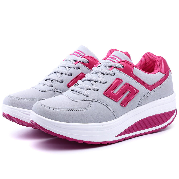 Damen nan Balance-Walking-Sneaker mit ergonomischer Wippsohle und entlastender Mittelsohle Drune