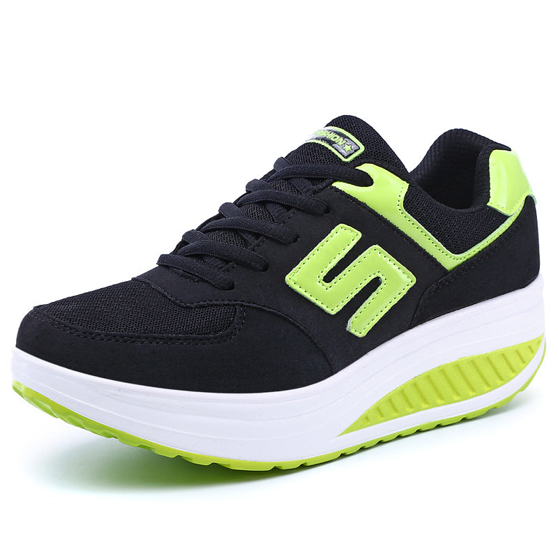 Damen nan Balance-Walking-Sneaker mit ergonomischer Wippsohle und entlastender Mittelsohle Drune
