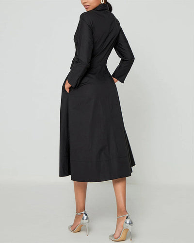 Drune | Kreuzträger Kleid mit Taschen