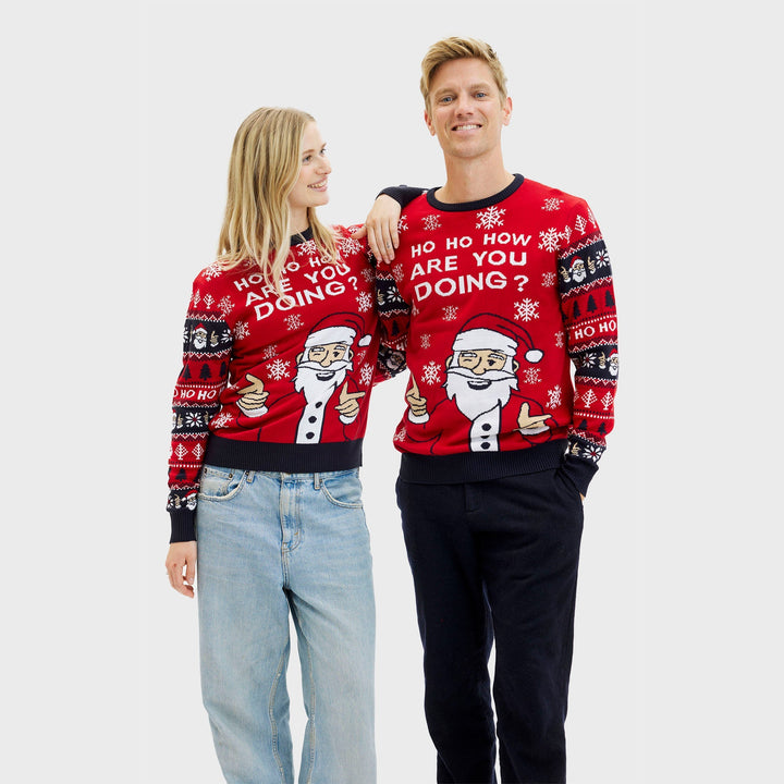 Drune | Ho ho wie geht's dir Weihnachts-Pullover - Herren