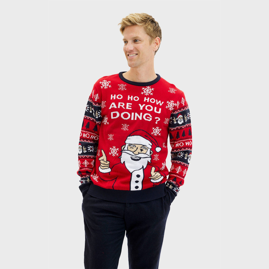 Drune | Ho ho wie geht's dir Weihnachts-Pullover - Herren