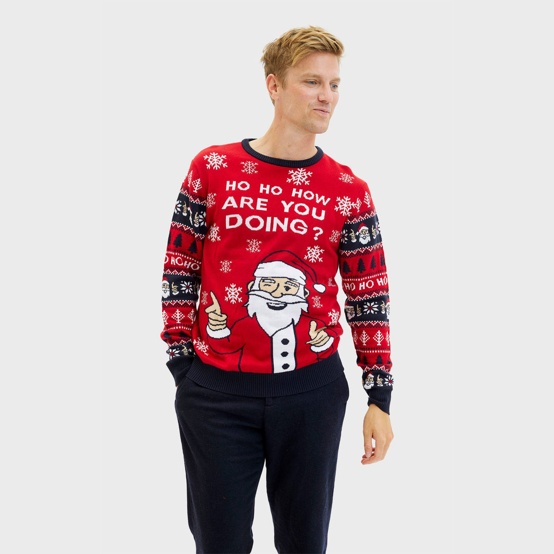 Drune | Ho ho wie geht's dir Weihnachts-Pullover - Herren