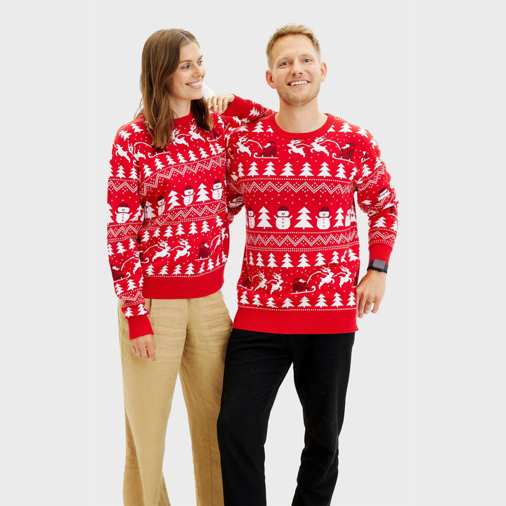 Drune | Der stylische Weihnachts-Pullover rot - Damen