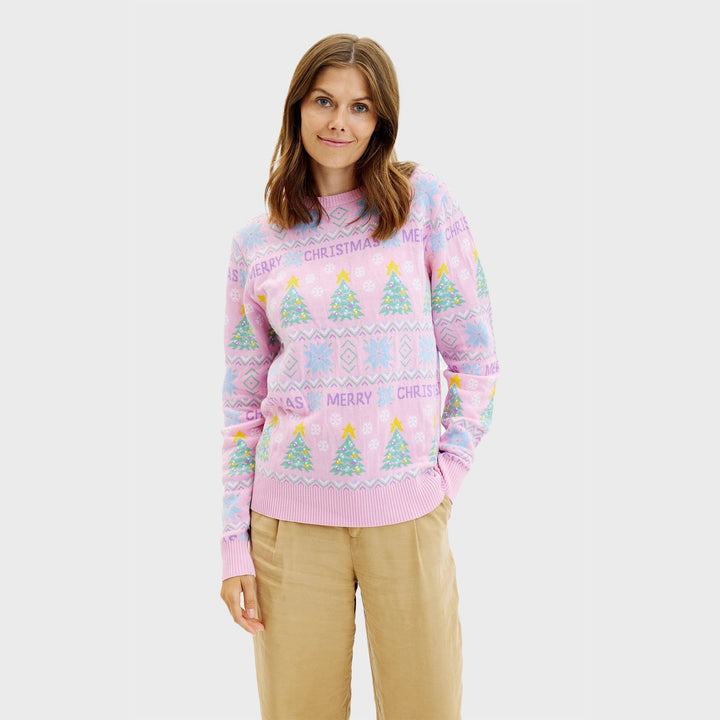 Drune | Der rosa Weihnachts-Pullover - Damen