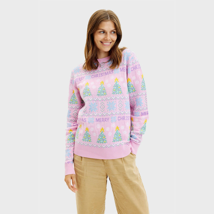 Drune | Der rosa Weihnachts-Pullover - Damen