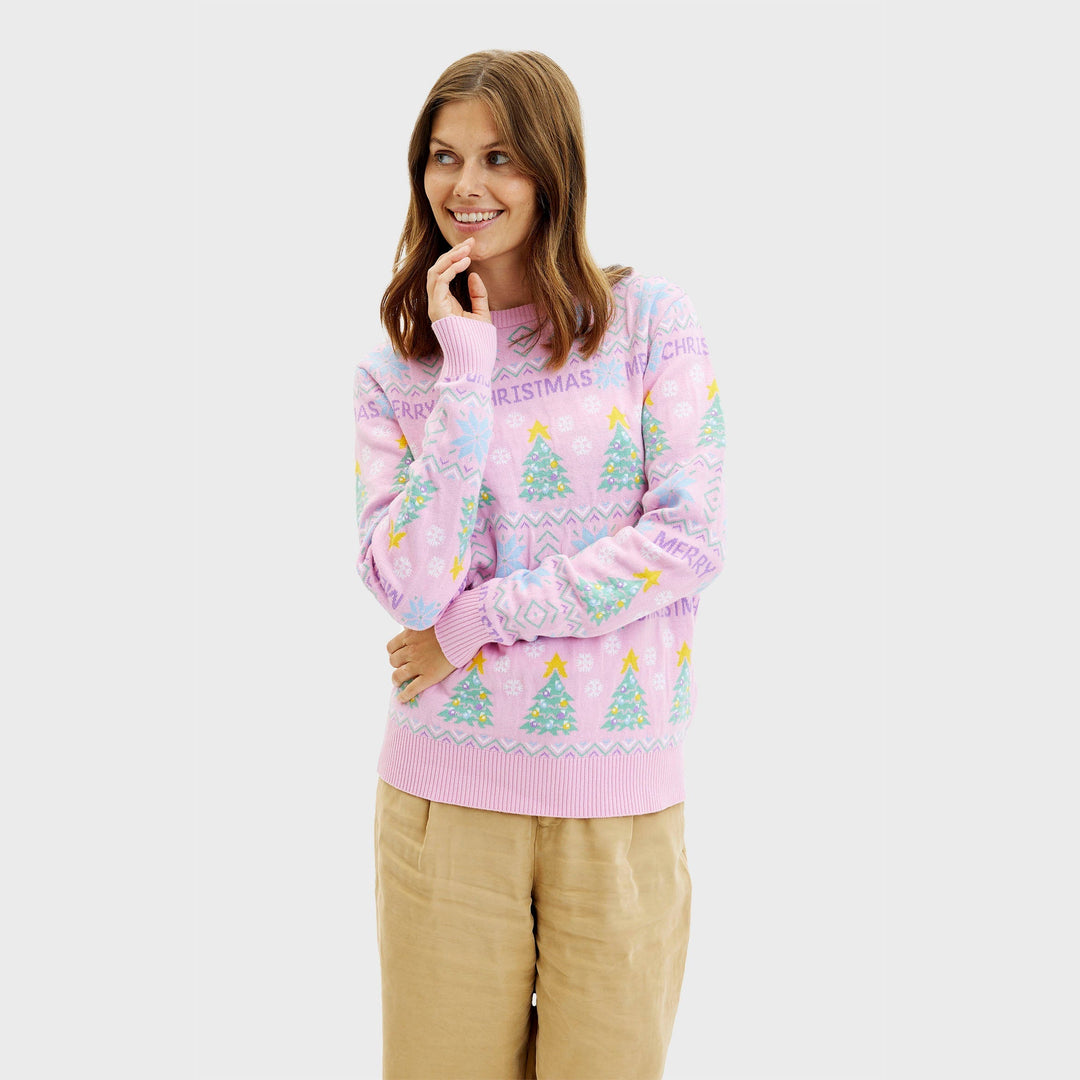 Drune | Der rosa Weihnachts-Pullover - Damen