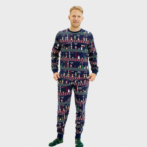 Drune | Vintage Gamer Weihnachts-Pyjama - Herren