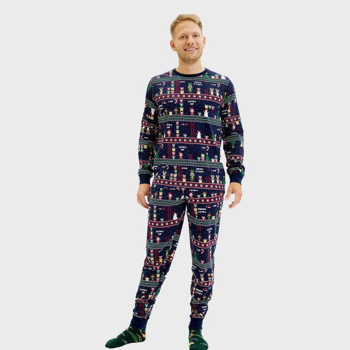 Drune | Vintage Gamer Weihnachts-Pyjama - Herren