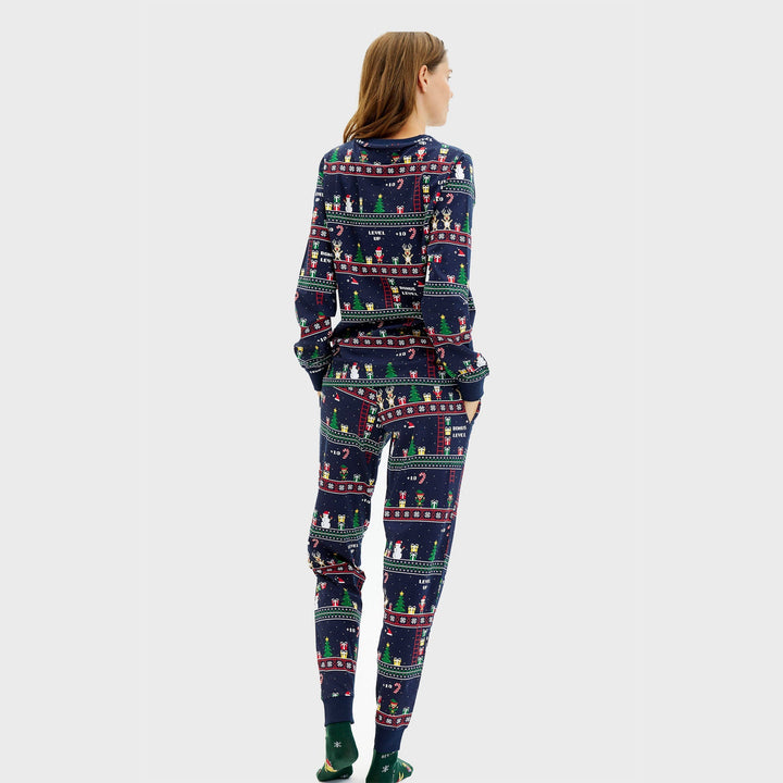 Drune | Vintage Gamer Weihnachts-Pyjama - Damen