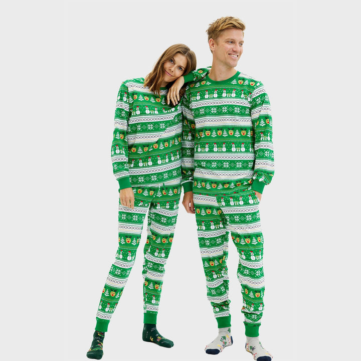 Drune | Ultimative Weihnachts-Pyjama grün - Herren