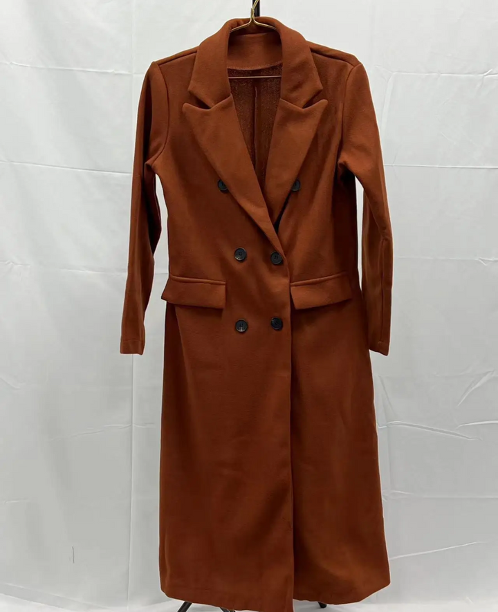 Drune | Lange Elegante Taillierte Trenchcoat Für Damen | Perfekt Für Herbst Und Winter