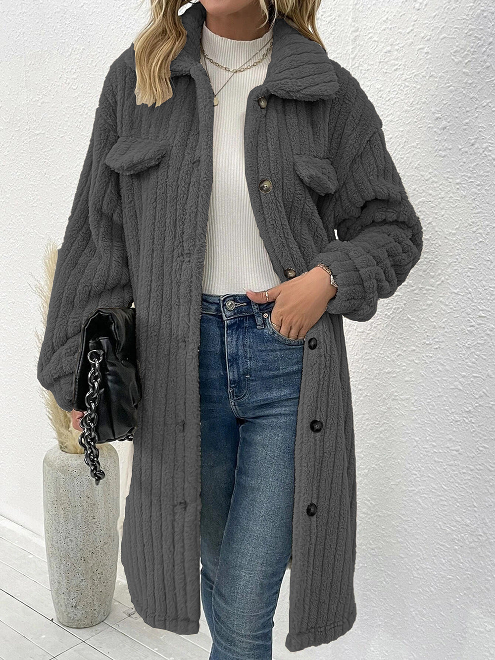 Drune | Corduroy Shacket - Übergröße - Layering-Essential - Lässiger Chic
