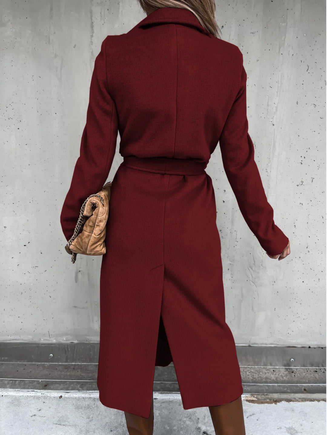 Drune | Stilvolle Wollmix Damenjacke Mit Gürtel