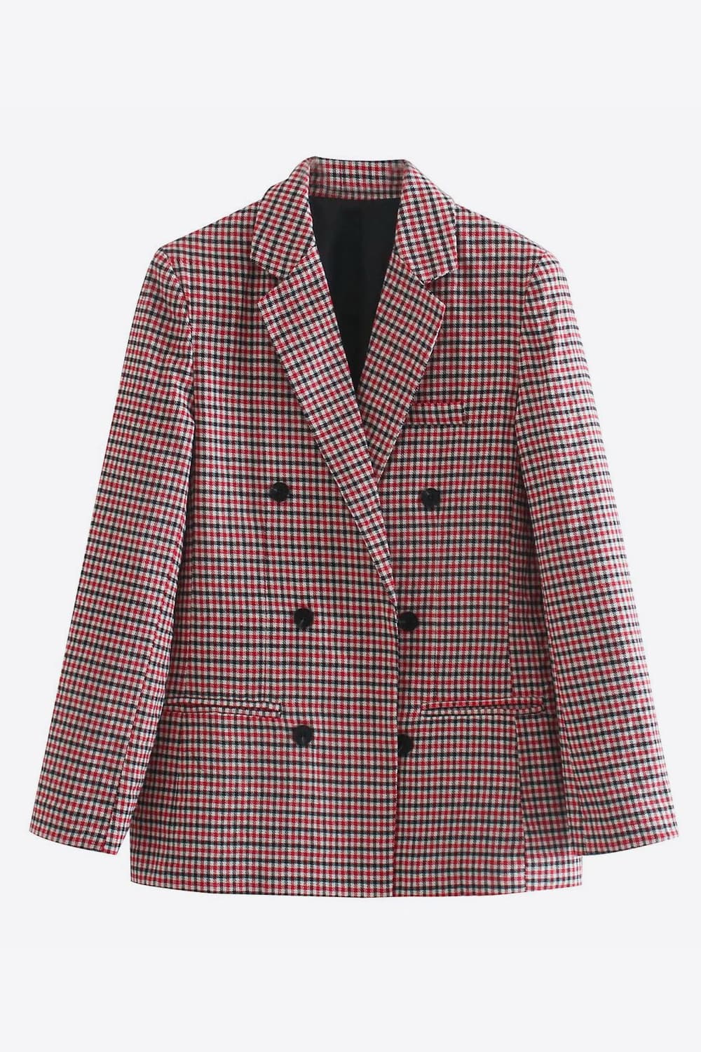 Drune | Kariertes Doppelbreasted Blazer
