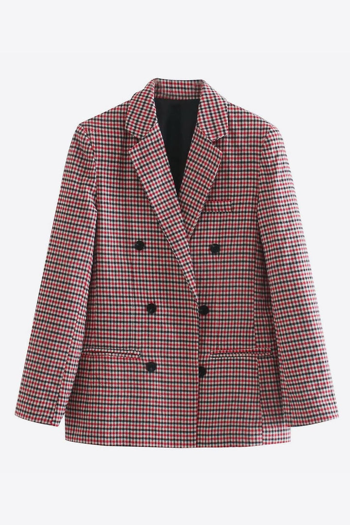 Drune | Kariertes Doppelbreasted Blazer