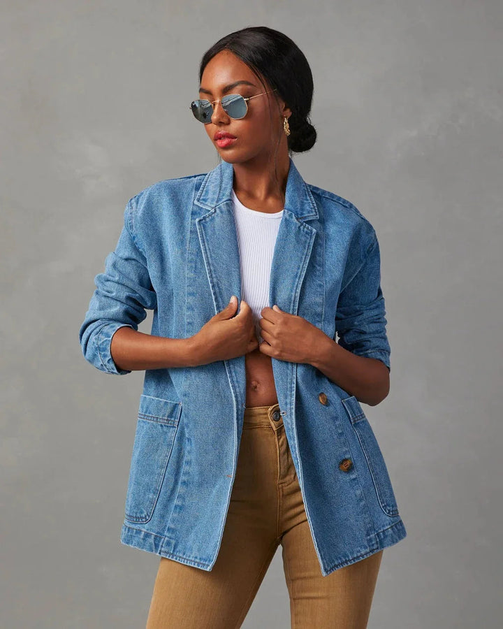 Drune | Jeans Blazerjacke für Damen