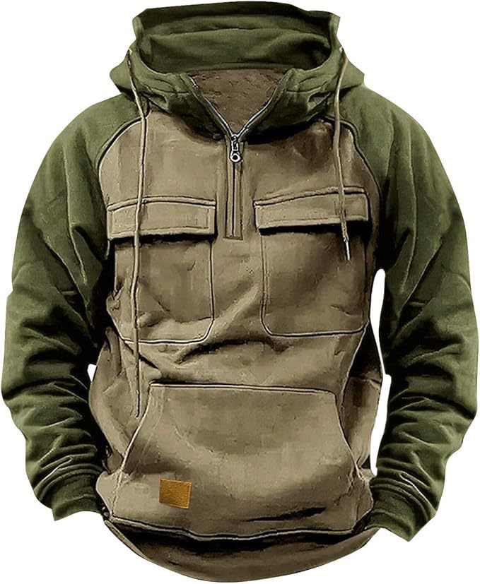 Drune | Dicke Herren-Hoodie mit vielen Stauraumtaschen