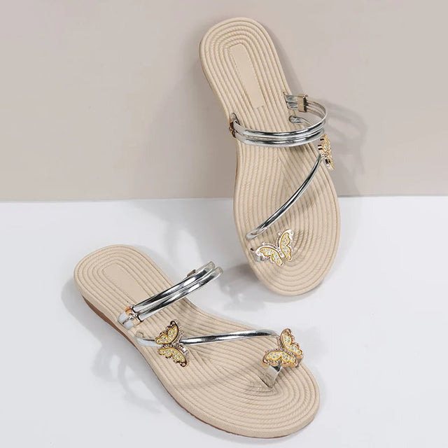 Drune Sandalen Mit Schmetterlingsmotiven