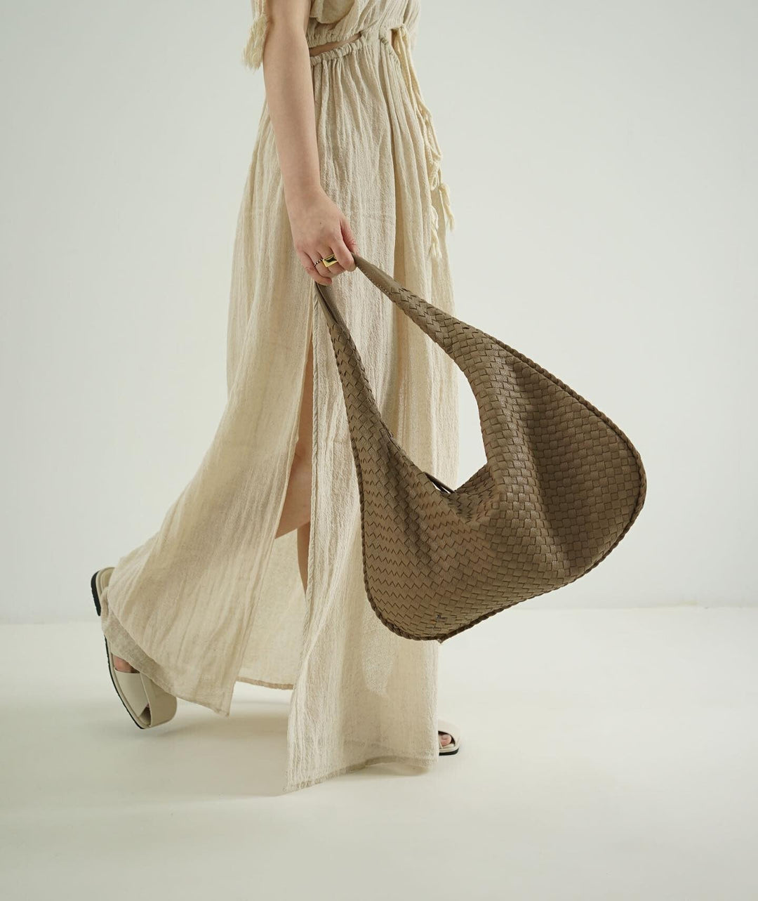 Drune | ️elegante Lederschultertasche