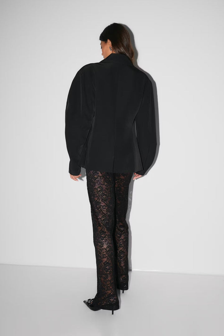 Drune | Elegante Damenhose mit Spitze und Weitem Bein