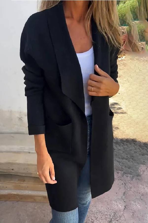 Drune | mittellanger Cardigan-Jacke
