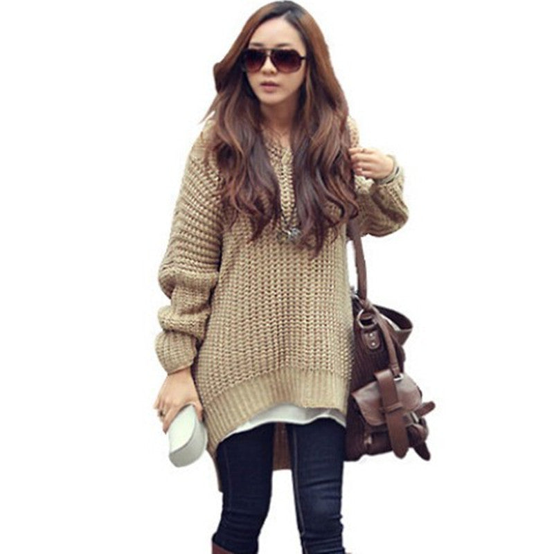 Damen Strickponcho mit Fransen und modernem Oversized-Schnitt Drune